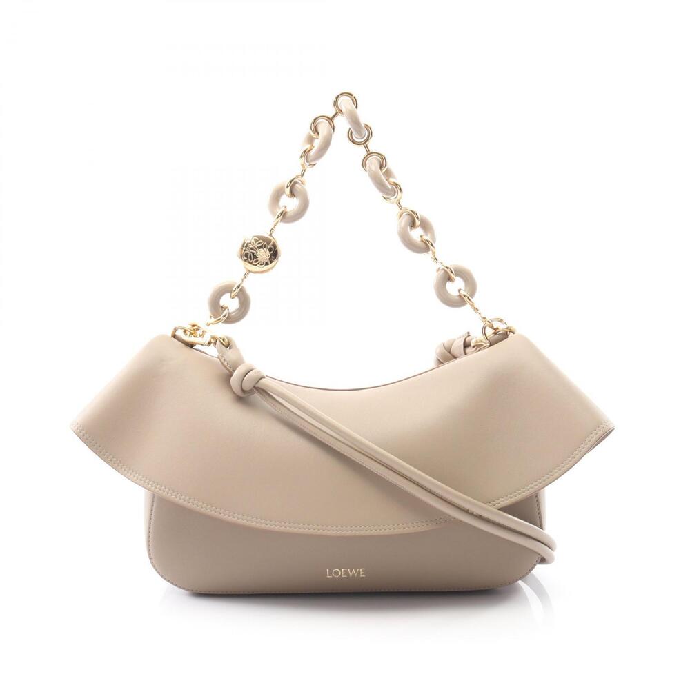 Loewe Ola Handbag Beige Tan Leather